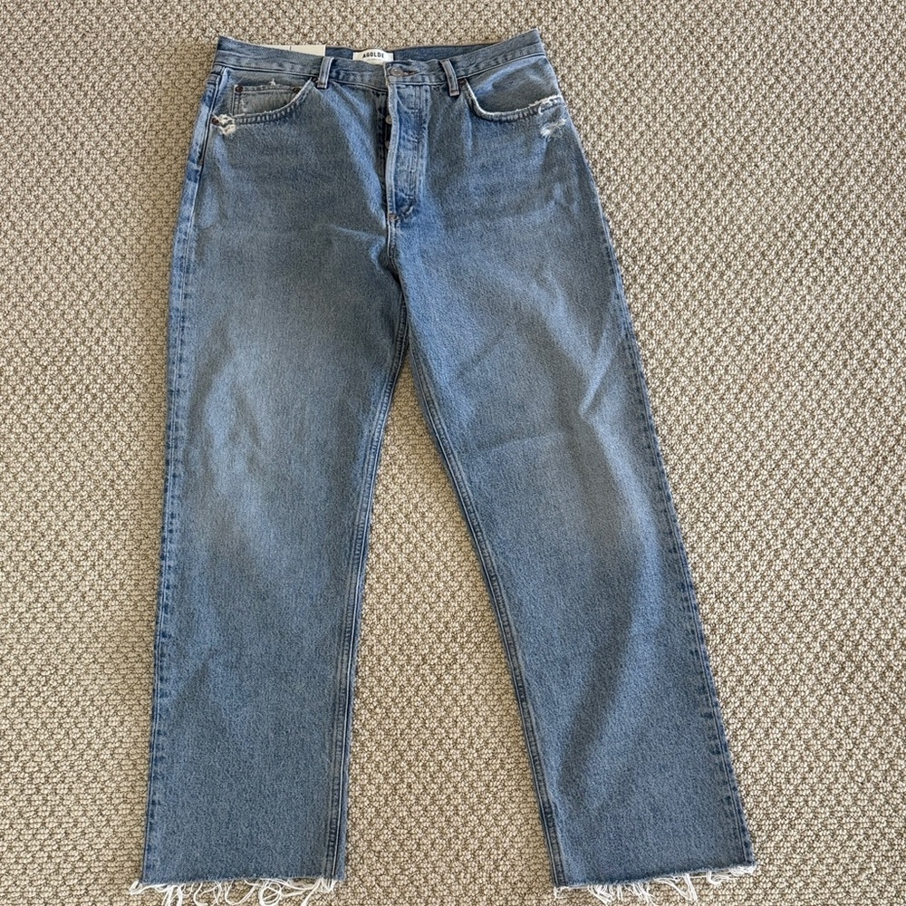 Agolde Women’s High Rise Straight Jeans in Ruminate